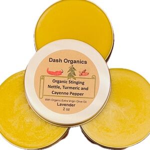 Organic Stinging Nettle, Turmeric and Cayenne Pepper Salve | 2oz | Lavender